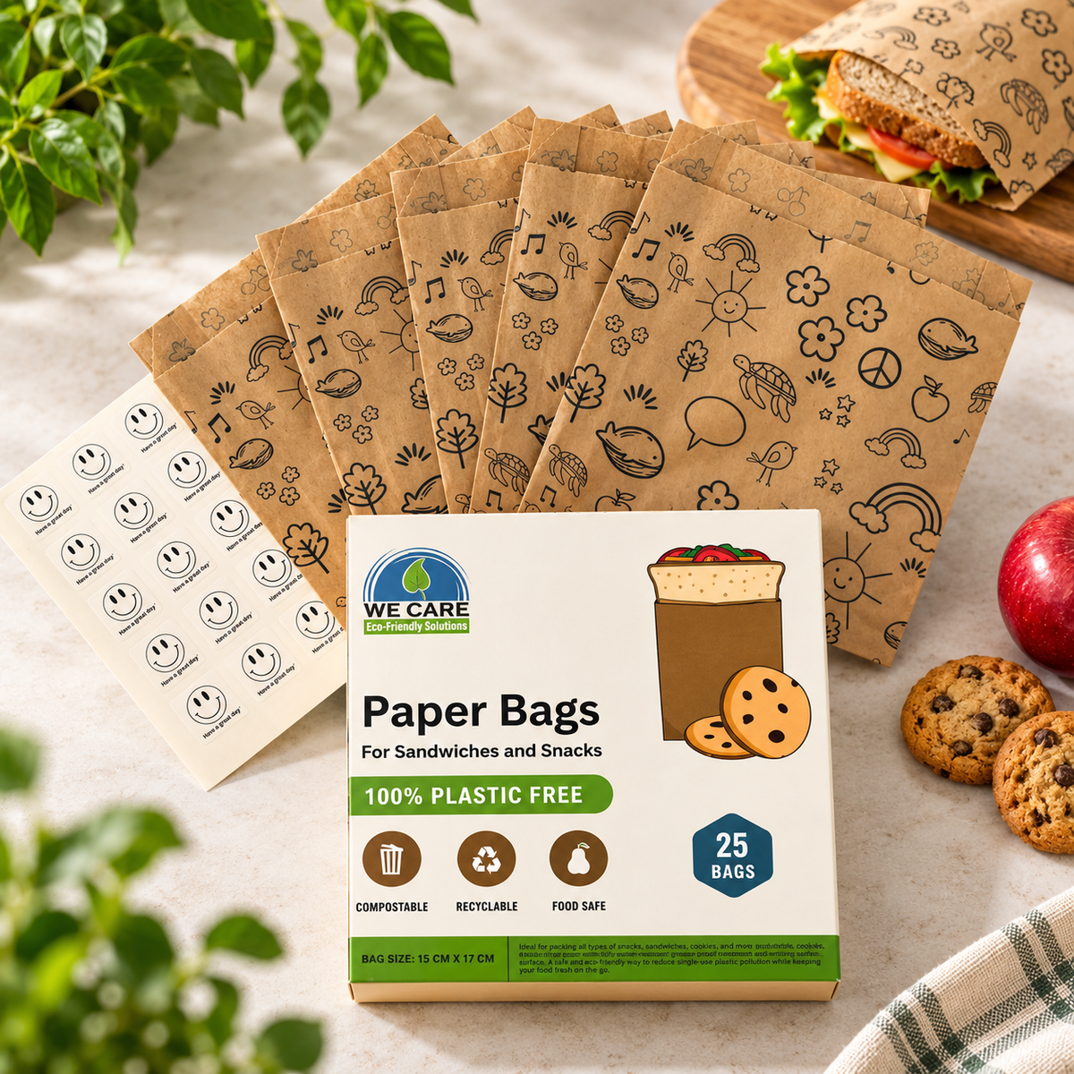 Paper Sandwich Bags – Kids Edition