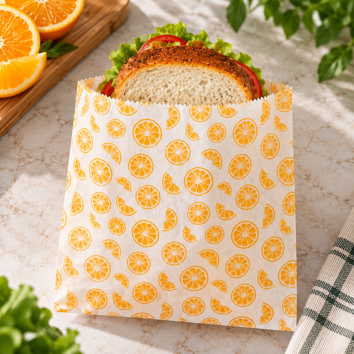 Small Paper Bags – Oranges design