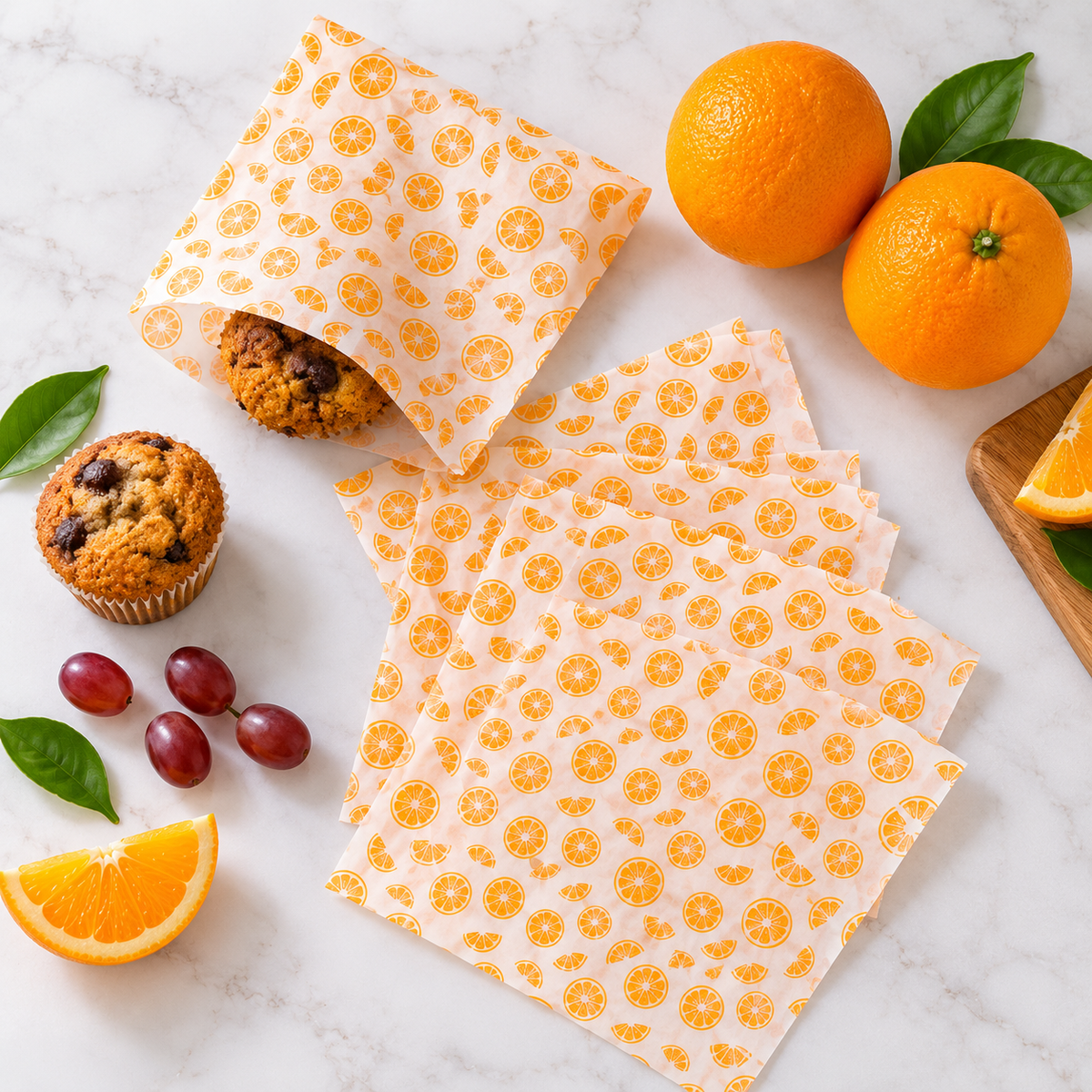 Small Paper Bags – Oranges design